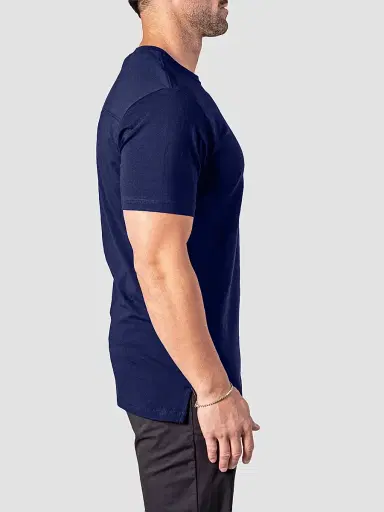 Maceoo Men's Resistance Embossed T-Shirt - Blue | Thumbnail 5 Maceoo Men's Resistance Embossed T-Shirt - Blue | Thumbnail 5