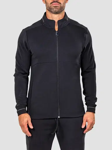 Maceoo Men's Marthyr Zip Sweater - Black | Thumbnail 2 Maceoo Men's Marthyr Zip Sweater - Black | Thumbnail 2