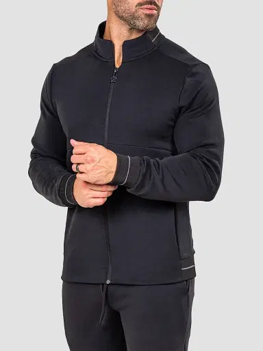 Maceoo Men's Marthyr Zip Sweater - Black | Thumbnail 3 Maceoo Men's Marthyr Zip Sweater - Black | Thumbnail 3