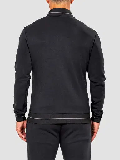 Maceoo Men's Marthyr Zip Sweater - Black | Thumbnail 4 Maceoo Men's Marthyr Zip Sweater - Black | Thumbnail 4