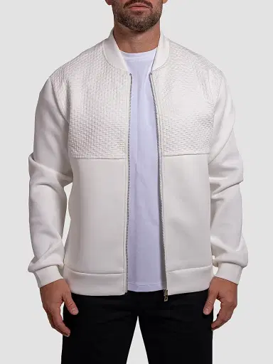Maceoo Men's Resistance Bomber Jacket - White - Size XXXXL | Thumbnail 2 Maceoo Men's Resistance Bomber Jacket - White - Size XXXXL | Thumbnail 2