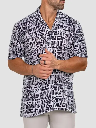 Maceoo Men's Apachi Marthyr Geo Shirt - Multicolored | Thumbnail 4 Maceoo Men's Apachi Marthyr Geo Shirt - Multicolored | Thumbnail 4