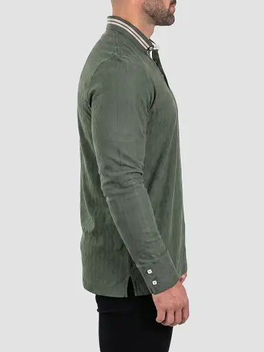 Maceoo Men's Knit Polo Shirt - Green | Thumbnail 3 Maceoo Men's Knit Polo Shirt - Green | Thumbnail 3