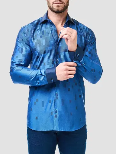 Maceoo Men's Perm Luxor Tayana Shirt - Blue - Size XXXL | Thumbnail 3 Maceoo Men's Perm Luxor Tayana Shirt - Blue - Size XXXL | Thumbnail 3