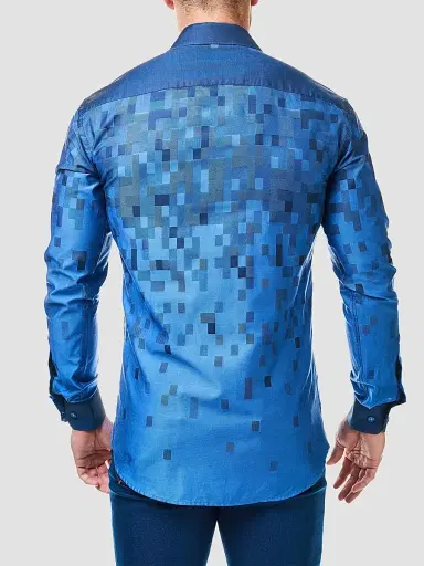 Maceoo Men's Perm Luxor Tayana Shirt - Blue - Size XXXL | Thumbnail 4 Maceoo Men's Perm Luxor Tayana Shirt - Blue - Size XXXL | Thumbnail 4