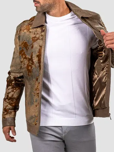 Maceoo Men's Marthyr Cowhide Jacket - Brown | Thumbnail 9 Maceoo Men's Marthyr Cowhide Jacket - Brown | Thumbnail 9