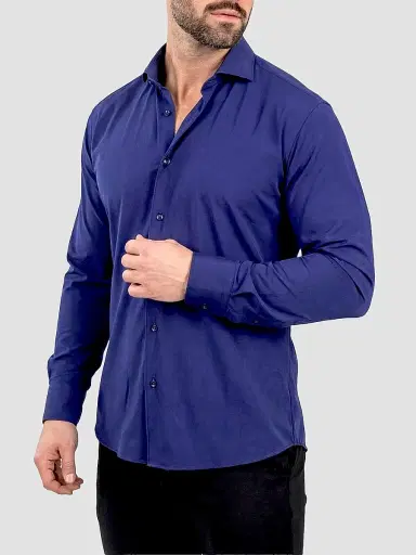 Maceoo Men's Eins Stretch Shirt | Thumbnail 3 Maceoo Men's Eins Stretch Shirt | Thumbnail 3