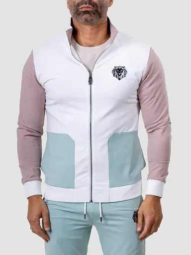 Maceoo Men's Refined Zipper Sweatshirt - White - Size XXXXL | Thumbnail 2 Maceoo Men's Refined Zipper Sweatshirt - White - Size XXXXL | Thumbnail 2