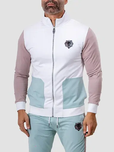 Maceoo Men's Refined Zipper Sweatshirt - White - Size XXXXL | Thumbnail 4 Maceoo Men's Refined Zipper Sweatshirt - White - Size XXXXL | Thumbnail 4