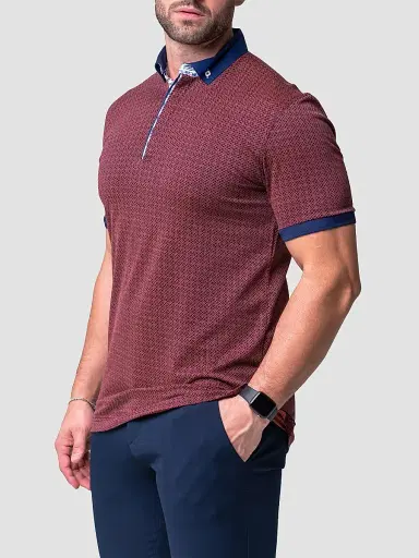 Maceoo Men's Mozart Opa Polo Shirt - Red - Size XXXL | Thumbnail 5 Maceoo Men's Mozart Opa Polo Shirt - Red - Size XXXL | Thumbnail 5