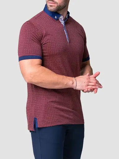Maceoo Men's Mozart Opa Polo Shirt - Red - Size XXXL | Thumbnail 8 Maceoo Men's Mozart Opa Polo Shirt - Red - Size XXXL | Thumbnail 8