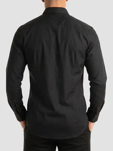 Maceoo Men's Stone Dollar Dress Shirt - Black | Thumbnail 4 Maceoo Men's Stone Dollar Dress Shirt - Black | Thumbnail 4