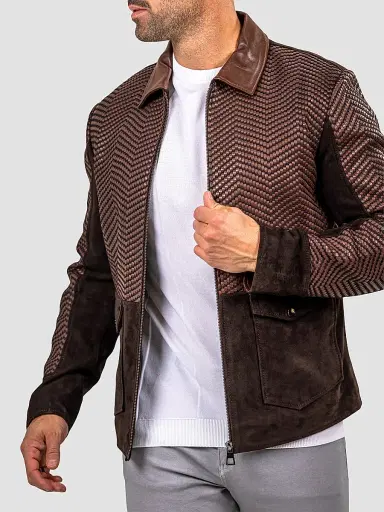 Maceoo Men's Marthyr Woven Jacket - Brown | Thumbnail 6 Maceoo Men's Marthyr Woven Jacket - Brown | Thumbnail 6