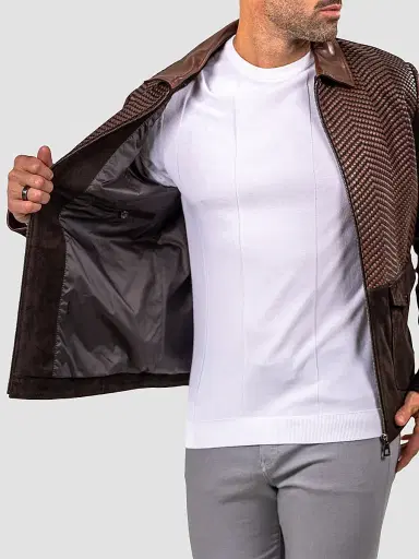 Maceoo Men's Marthyr Woven Jacket - Brown | Thumbnail 9 Maceoo Men's Marthyr Woven Jacket - Brown | Thumbnail 9