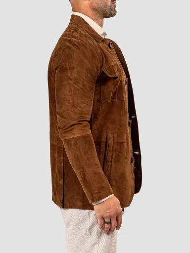 Maceoo Men's Marthyr Suede Jacket - Brown | Thumbnail 5 Maceoo Men's Marthyr Suede Jacket - Brown | Thumbnail 5