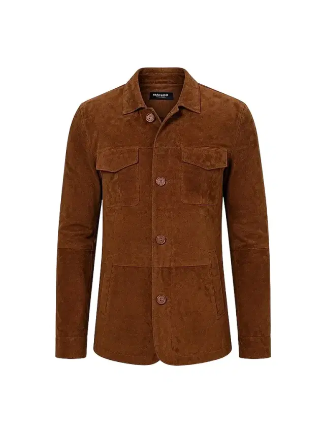 Men's Marthyr Suede Jacket - Brown Men's Marthyr Suede Jacket - Brown