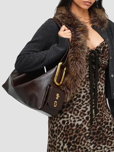 Marc Jacobs Women's The Scene Leather Hobo Shoulder Bag - Fondant | Thumbnail 2 Marc Jacobs Women's The Scene Leather Hobo Shoulder Bag - Fondant | Thumbnail 2