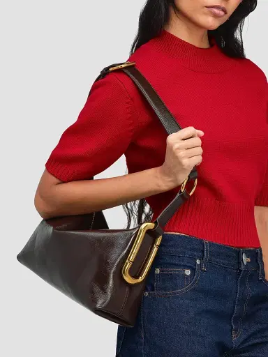 Marc Jacobs Women's Scene Crinkle Leather Shoulder Bag - Fondant | Thumbnail 2 Marc Jacobs Women's Scene Crinkle Leather Shoulder Bag - Fondant | Thumbnail 2