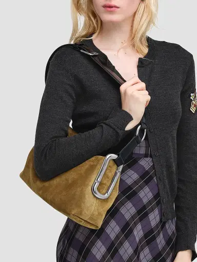 Marc Jacobs Women's Scene Suede Shoulder Bag - Hazelnut | Thumbnail 2 Marc Jacobs Women's Scene Suede Shoulder Bag - Hazelnut | Thumbnail 2