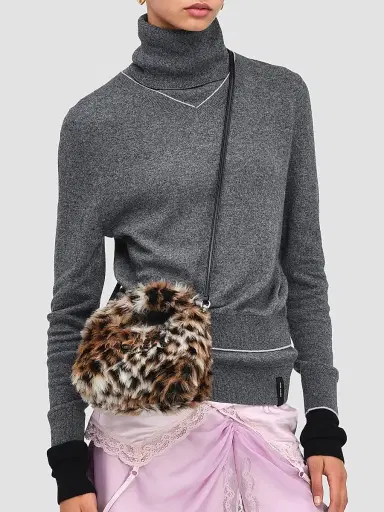 Marc Jacobs Women's Faux Fur Micro Sack Bag - Brown | Thumbnail 2 Marc Jacobs Women's Faux Fur Micro Sack Bag - Brown | Thumbnail 2