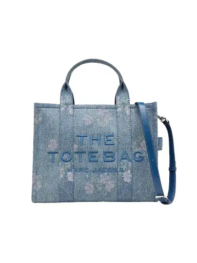 Marc Jacobs Women's The Antique Floral Denim Tote Bag - Indigo | Thumbnail 1 Marc Jacobs Women's The Antique Floral Denim Tote Bag - Indigo | Thumbnail 1