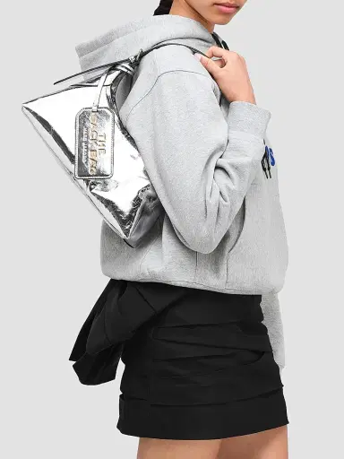 Marc Jacobs Women's Belted Sack Shoulder Bag - Silver | Thumbnail 2 Marc Jacobs Women's Belted Sack Shoulder Bag - Silver | Thumbnail 2