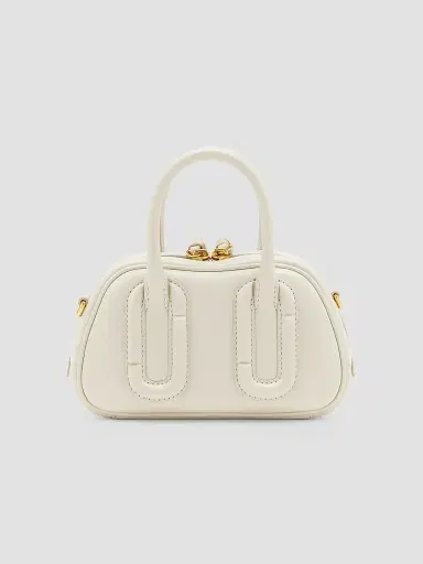 Marc Jacobs Women's The Micro Bauletto Babe Mini Top Handle Bag - Cloud White | Thumbnail 3 Marc Jacobs Women's The Micro Bauletto Babe Mini Top Handle Bag - Cloud White | Thumbnail 3