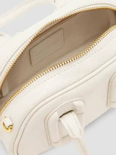 Marc Jacobs Women's The Micro Bauletto Babe Mini Top Handle Bag - Cloud White | Thumbnail 4 Marc Jacobs Women's The Micro Bauletto Babe Mini Top Handle Bag - Cloud White | Thumbnail 4