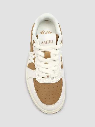 Amiri Women's Newport Leather Low-Top Sneakers - Fossil | Thumbnail 4 Amiri Women's Newport Leather Low-Top Sneakers - Fossil | Thumbnail 4