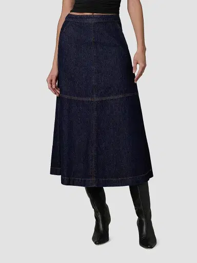 Joe's Jeans Women's The Tavi Denim Midi Skirt | Thumbnail 4 Joe's Jeans Women's The Tavi Denim Midi Skirt | Thumbnail 4
