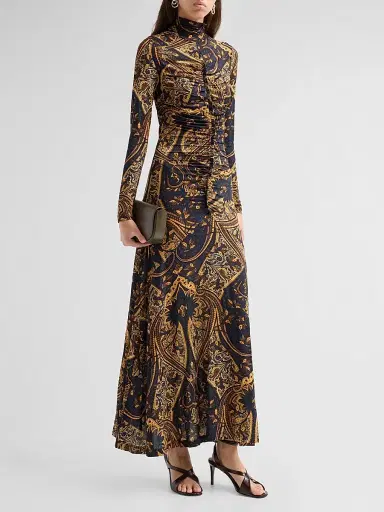 Ulla Johnson Women's Ida Gathered Seam Maxi Dress | Thumbnail 4 Ulla Johnson Women's Ida Gathered Seam Maxi Dress | Thumbnail 4