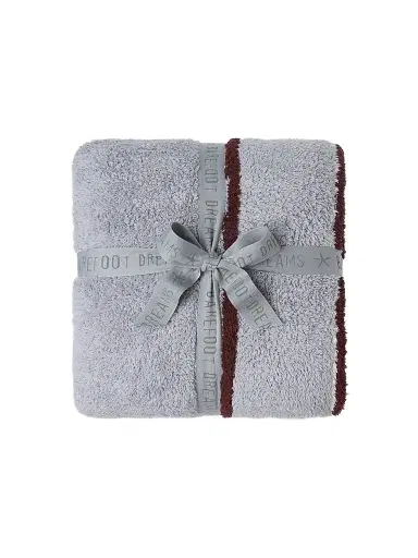 Barefoot Dreams CozyChic Belmar Border Throw Blanket - Vapor Multi | Thumbnail 1 Barefoot Dreams CozyChic Belmar Border Throw Blanket - Vapor Multi | Thumbnail 1