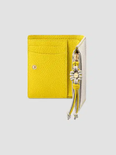 Maison de Sabre Women's Bloom Edition Leather Bifold Wallet - Foam Daisy | Thumbnail 2 Maison de Sabre Women's Bloom Edition Leather Bifold Wallet - Foam Daisy | Thumbnail 2