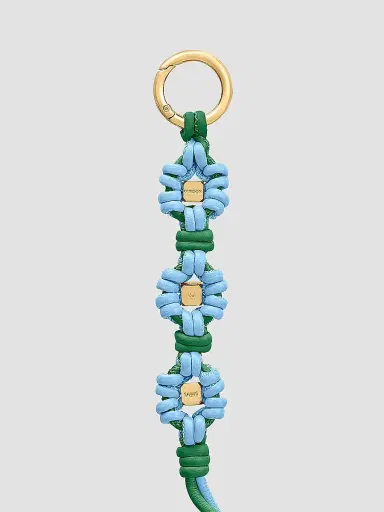 Maison de Sabre Women's Bloom Edition Leather Wristlet Charm - Sky Emerald | Thumbnail 5 Maison de Sabre Women's Bloom Edition Leather Wristlet Charm - Sky Emerald | Thumbnail 5