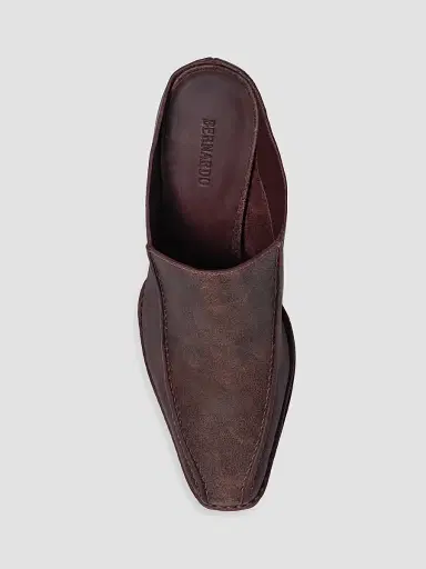 Bernardo Women's Brynn Heeled Mules - Dark Chocolate | Thumbnail 3 Bernardo Women's Brynn Heeled Mules - Dark Chocolate | Thumbnail 3
