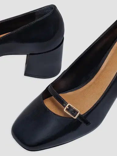 Bernardo Women's Amelie Block Heel Mary Jane Pumps - Black | Thumbnail 5 Bernardo Women's Amelie Block Heel Mary Jane Pumps - Black | Thumbnail 5