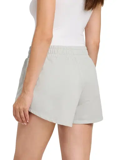 MOSCHINO Women's Logo-Tape Stretch-Cotton Shorts - Grey | Thumbnail 5 MOSCHINO Women's Logo-Tape Stretch-Cotton Shorts - Grey | Thumbnail 5