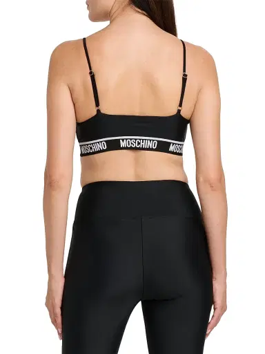 MOSCHINO Women's Logo Sports Bra - Black | Thumbnail 5 MOSCHINO Women's Logo Sports Bra - Black | Thumbnail 5