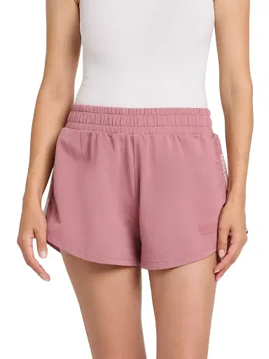 MOSCHINO Women's Logo-Tape Stretch-Cotton Shorts - Pink | Thumbnail 3 MOSCHINO Women's Logo-Tape Stretch-Cotton Shorts - Pink | Thumbnail 3