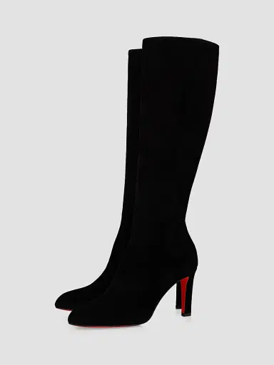 Christian Louboutin Women's Fannylove Tight Botta Knee High Boots - Black | Thumbnail 2 Christian Louboutin Women's Fannylove Tight Botta Knee High Boots - Black | Thumbnail 2