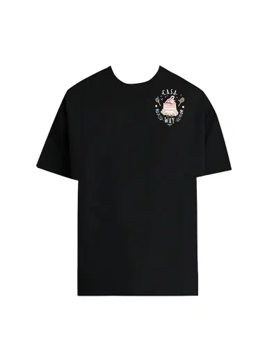 Casablanca Men's Casa Way Cotton Crewneck T-Shirt - Black | Thumbnail 1 Casablanca Men's Casa Way Cotton Crewneck T-Shirt - Black | Thumbnail 1
