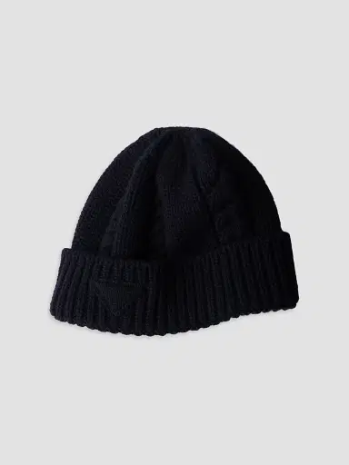 Prada Women's Wool Beanie - Blue | Thumbnail 2 Prada Women's Wool Beanie - Blue | Thumbnail 2