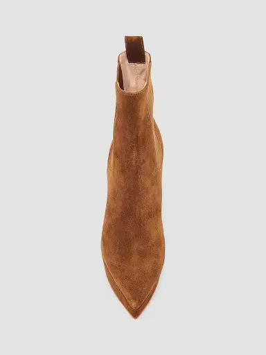 Gianvito Rossi Women's 120MM Suede Chelsea Boots - Texas - Size 12 | Thumbnail 4 Gianvito Rossi Women's 120MM Suede Chelsea Boots - Texas - Size 12 | Thumbnail 4