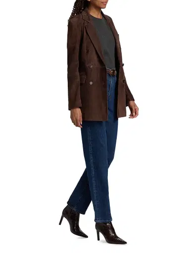 Arma Women's Safia Suede Jacket - Mud Brown | Thumbnail 2 Arma Women's Safia Suede Jacket - Mud Brown | Thumbnail 2