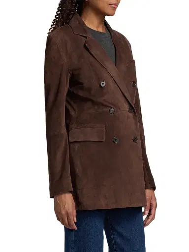 Arma Women's Safia Suede Jacket - Mud Brown | Thumbnail 4 Arma Women's Safia Suede Jacket - Mud Brown | Thumbnail 4