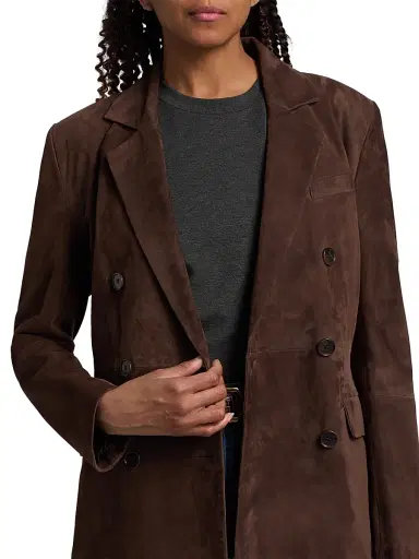 Arma Women's Safia Suede Jacket - Mud Brown | Thumbnail 6 Arma Women's Safia Suede Jacket - Mud Brown | Thumbnail 6