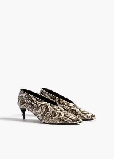 Khaite Miriam Low Pump in Natural Python | Thumbnail 2 Khaite Miriam Low Pump in Natural Python | Thumbnail 2