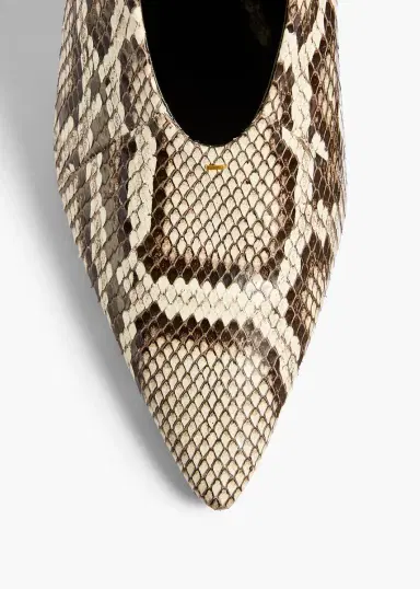 Khaite Miriam Low Pump in Natural Python | Thumbnail 3 Khaite Miriam Low Pump in Natural Python | Thumbnail 3