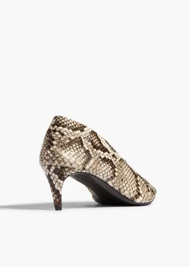 Khaite Miriam Low Pump in Natural Python | Thumbnail 4 Khaite Miriam Low Pump in Natural Python | Thumbnail 4