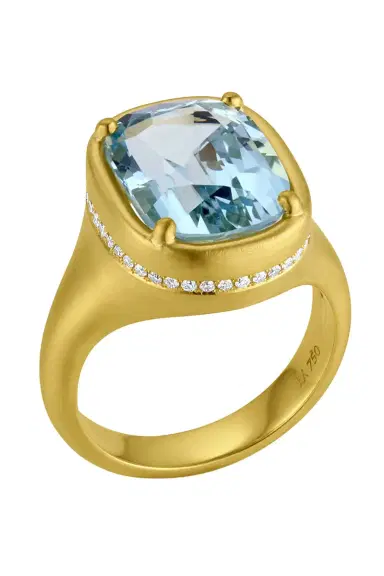 LEIGH MAXWELL Aquamarine Bijou Ring | Thumbnail 2 LEIGH MAXWELL Aquamarine Bijou Ring | Thumbnail 2